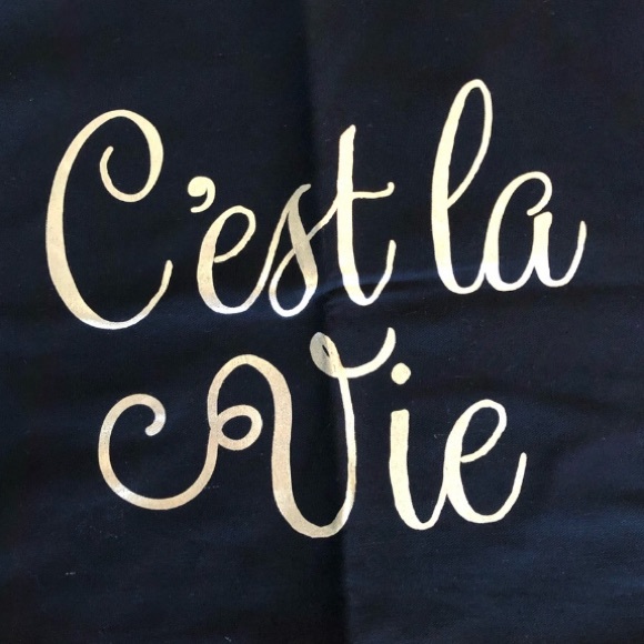 NWOT graphic square throw pillow case black & gold - Picture 2 of 5